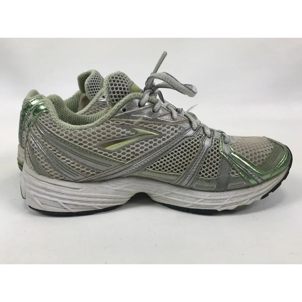 Brooks‎ Ghost Womens 8.5 B Green White Lace Up Running Training Shoes